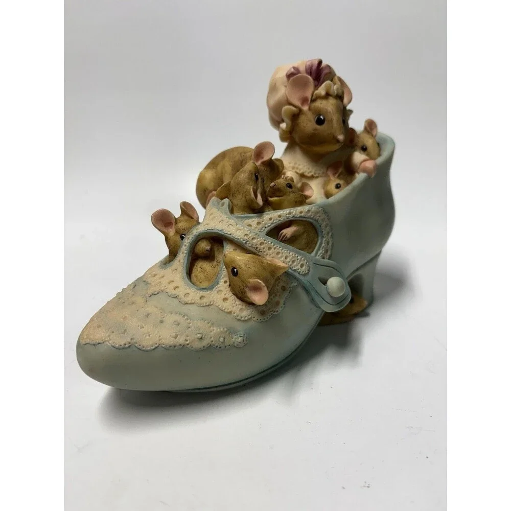 1994 Beatrix Potter Old Woman Who Lived In A Shoe Bank Mrs Tittlemouse Mice Char